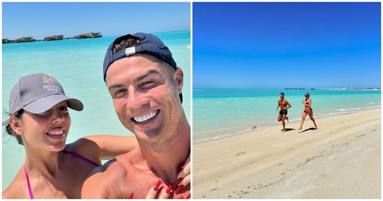 (Видео) Џорџина и Роналдо објавија видео од плажа, им се допадна на три милиони луѓе