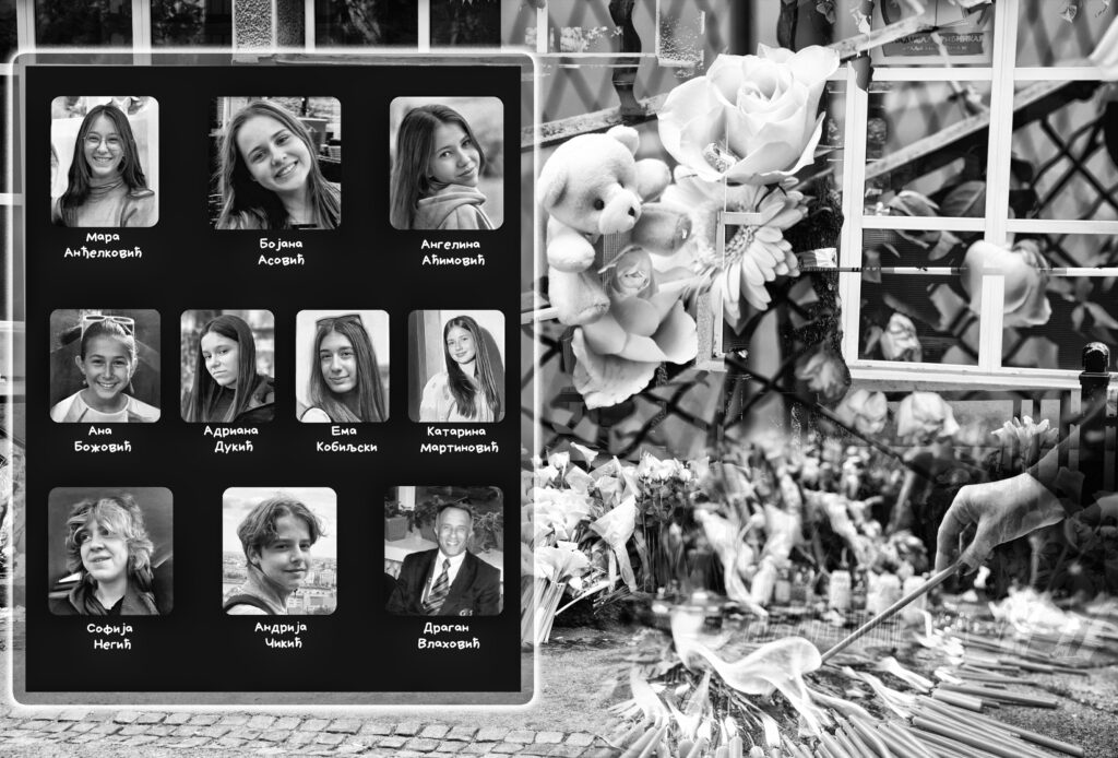 Една година од масакрот во училиштето во Белград, беа убиени девет ученици и чуварот
