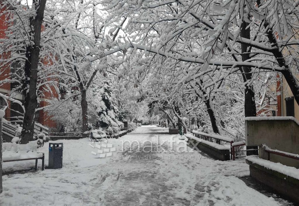 Утре променливо облачно време со локални врнежи од снег