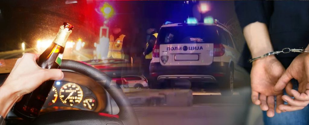 Уапсена 24-годишна девојка во Тетово, возела пијана и предизвикала сообраќајна незгода