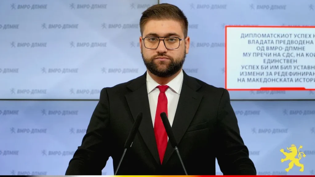 (Видео) Манасиевски: Дипломатскиот успех на Владата предводена од ВМРО-ДПМНЕ му пречи на СДС